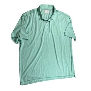 Linksoul Heather‎ Mint Green Polo Shirt Short Sleeve Men's XXL